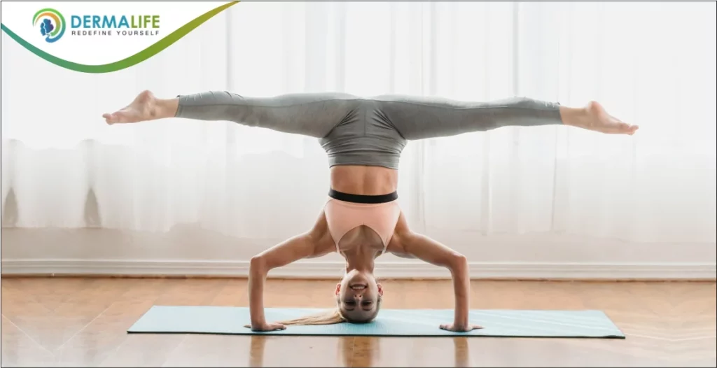 best exercise for hair growth- Headstands and Inversions
