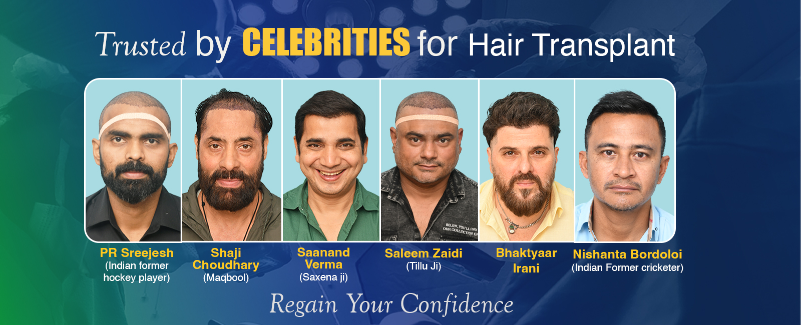 celebrity hair transplant in India